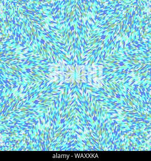 Tuile ronde géométrique hypnotique couleur de fond mosaïque - conception graphique vectoriel circulaire résumé psychédélique Illustration de Vecteur