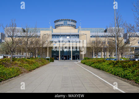 Façade de l'immeuble de bureaux du gouvernement écossais au Victoria Quay, Leith, Edinburgh Banque D'Images