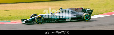 Pilote de Formule 1 Lewis Hamilton au Grand Prix de Formule 1 du Mexique 2017 Banque D'Images