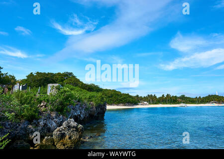 Malapascua, Philippines, 2019. Juillet. 15 : Bateau à belle plage de Malapascua. Philippines Banque D'Images