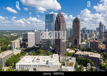 Atlanta, Géorgie/ United State 08/20/2019 - vue aérienne Midtown Atlanta Skyline Banque D'Images