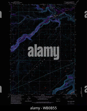 Carte de l'USGS Topo Oregon Tygh Valley 2819201962 24000 Restauration inversé Banque D'Images