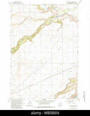 Carte de l'USGS Topo Oregon Tygh Valley 2819201962 Restauration 24000 Banque D'Images