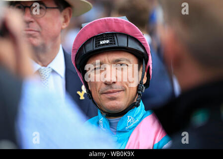 22 août 2019 , l''hippodrome de York, York, Grande-Bretagne ; 2019 Darley Yorkshire Oaks/Ladies Day ; Frankie Dettori Credit Conor Molloy/News Images Banque D'Images