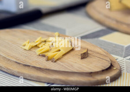 Différents types de fromage au festival des fromages. La ferme biologique et concept Banque D'Images