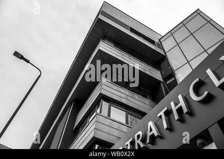 Glasgow, Scotland, UK - 22 juin 2019 : une architecture moderne impressionnante la rue Thistle Glasgow à l'Université de Strathclyde bâtiments dans la ville ce Banque D'Images