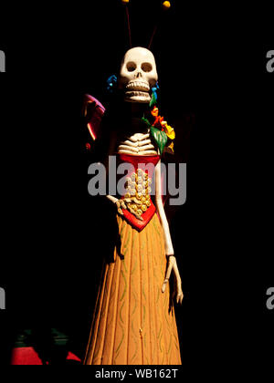 Un 'Katarina' doll présenté dans le Dia De Los Muertes (Jour des Morts) festival au Mexique. Banque D'Images