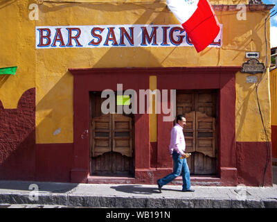 San Miguel de Allende, une ville et une municipalité située dans la région de Guanajuato au Mexique central. Le centre historique de la ville est un site du patrimoine mondial. Banque D'Images