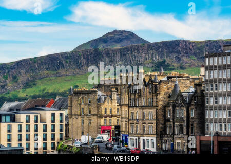 Royaume-uni, Ecosse, Edimbourg, vue de Arthur's Seat Banque D'Images