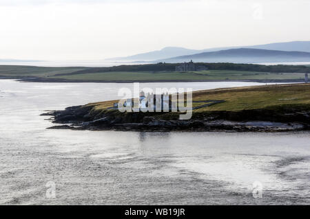 Grande Bretagne, Ecosse, îles Orcades, Shapinsay Isla, Light House Heliar Holm Banque D'Images