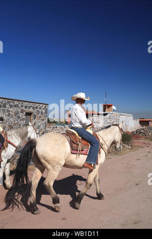 Dans un ranch mexicain Wranglers Banque D'Images