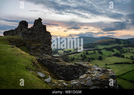 Castell Dinas Brân, Llangollen, Denbighshire, Wales Banque D'Images