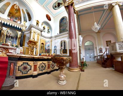 Londres, Angleterre, Royaume-Uni. St Peter's Italian Church (Église Catholique) Clerkenwell Road, Holborn. L'intérieurapt Banque D'Images