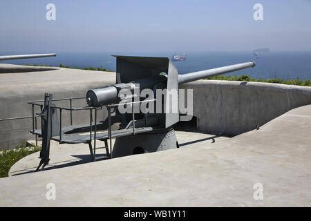 Novosiltsevskaya l'autre batterie de forteresse de Vladivostok. L'île russe. La Russie Banque D'Images