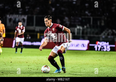 Alex Berenguer de Torino FC en action au cours de l'UEFA Europa League tour éliminatoire football match entre Torino FC et Wolverhampton Wanderers FC.Wol Banque D'Images