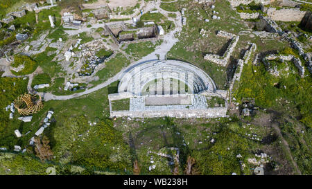 Amphithéâtre romain, Château de Byblos, Byblos, Liban Banque D'Images