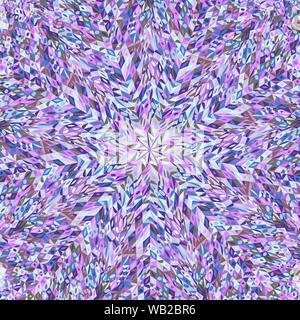 Motif en mosaïque dynamique géométrique background design - abstract vector illustration hypnotique circulaire Illustration de Vecteur