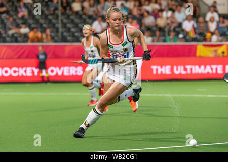 Anvers, Belgique. Août 23, 2019. Anvers, 23-08-2019, EuroHockey Championship (femmes) en 2019. Lieu : Sportcentrum Wilrijkse plein. Lorenz Nike au cours de la partie, l'Espagne contre l'Allemagne. Credit : Pro Shots/Alamy Live News Banque D'Images