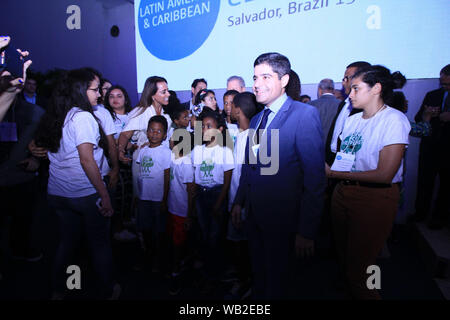 Salvador, Brésil. Août 23, 2019. Climat 2019 BAC SEMAINE à Salvador Patamares dans Hall, Salvador, Bahia. Credit : Mauro Akiin FotoArena/Nassor/Alamy Live News Banque D'Images