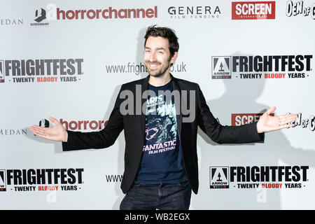 Cineworld Leicester Square, Londres, Royaume-Uni. 23 août 2019. Zach Lipovsky assiste à . Freaks. Photo par Julie Edwards./Alamy Live News Crédit : Julie Edwards/Alamy Live News Banque D'Images