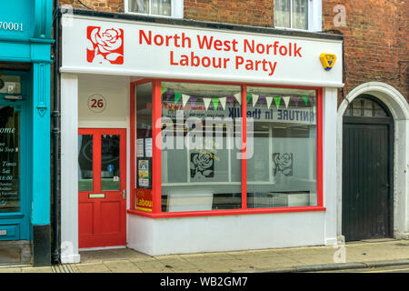 North West Norfolk Parti du travail des bureaux à King's Lynn. Banque D'Images