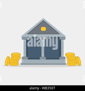 L'icône banque vector illustration Illustration de Vecteur
