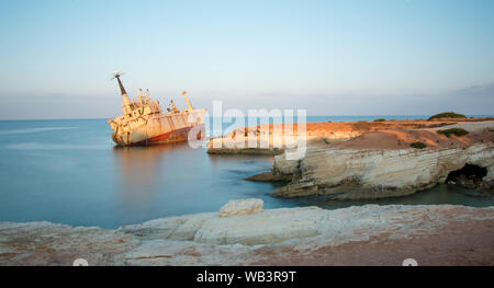 Naufrage de ll'Edro, Paphos, Chypre Banque D'Images