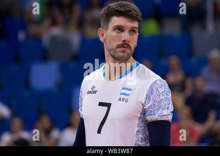 FACUNDO CONTE lors de la Ligue des Nations Unies les hommes - l'Argentine contre la Serbie, Milan, Italie, 23 juin 2019, le volley-ball volley-ball Intenationals Banque D'Images