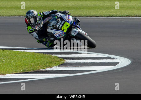 Silverstone, Northants, UK . Août 24, 2019. 24 août 2019 ; Circuit de Silverstone, à Silverstone, le Northamptonshire, Angleterre ; GoPro MotoGP Grand Prix de Grande-Bretagne, la qualification ; LCR Honda Castrol rider Cal Crutchlow sur sa Honda RC213V - usage éditorial uniquement. Credit : Action Plus Sport Images/Alamy Live News Banque D'Images