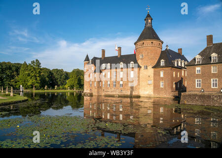 Wasserschloss Burg Anholt, Isselburg, Nordrhein-Westfalen, Deutschland | Burg Anholt, château à douves, Bocholt, Rhénanie du Nord-Westphalie, Allemagne, Europ Banque D'Images