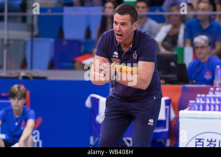 GIANLORENZO BLENGINI au cours de Nations League hommes - l'Italie contre l'Argentine, Milano, Italie, 22 juin 2019, l'Équipe nationale de volley-ball volley-ball italien Banque D'Images