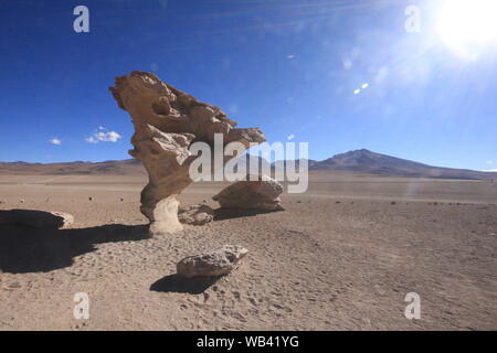 Salar de Uyuni, au milieu de la Cordillère des Andes dans le sud-ouest de la bolivie Banque D'Images