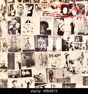 The Rolling Stones - couverture originale de l'album de vinyle - exil sur main St. - 1972 Banque D'Images
