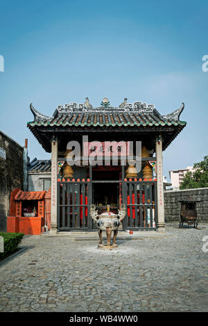 Petit temple Na Tcha monument ancien sanctuaire chinois à Macao, Chine Banque D'Images