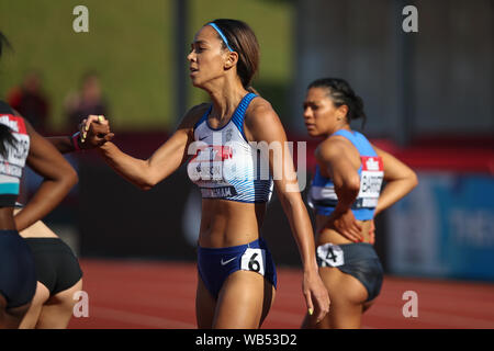 Birmingham, UK. Août 24, 2019. Au cours de l'Johnson-Thompson Katarina Muller British Championnats mondiaux d'athlétisme à l'Alexander Stadium, Birmingham, Angleterre le 24 août 2019. Photo par Jodi Casino. Usage éditorial uniquement, licence requise pour un usage commercial. Aucune utilisation de pari, de jeux ou d'un seul club/ligue/dvd publications. Credit : UK Sports Photos Ltd/Alamy Live News Banque D'Images