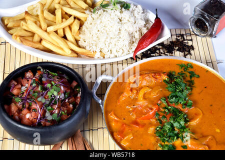 Ragoût de fruits de mer - Moqueca brésilienne Banque D'Images