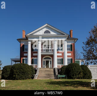 Elmwood Mansion, également connu sous le nom de Hugh Caperton House, une maison historique en Union européenne, en Virginie de l'Ouest Banque D'Images