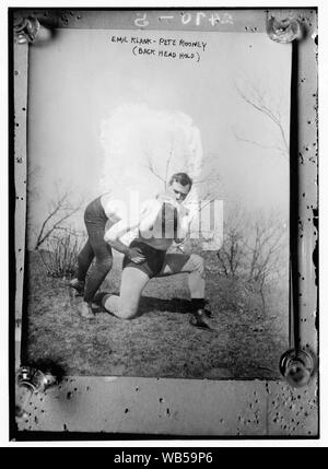 Emil Klank - Pete Rooney (retour siège attente) Abstract/moyenne : 1 négatif : vitrage ; 5 x 7 in. ou moins. Banque D'Images