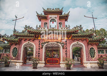 Rues et les canaux d'Hoi An, dans le centre du Vietnam Banque D'Images
