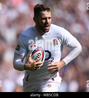 Twickenham, London, UK. 24 août, 2019. International Rugby, l'Angleterre et l'Irlande ; Elliot Daly de l'Angleterre - éditorial uniquement. Credit : Action Plus Sport Images/Alamy Live News Banque D'Images