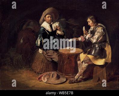 Willem Cornelisz DUYSTER, Card-Playing - soldats. Banque D'Images