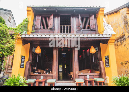 Rues et les canaux d'Hoi An, dans le centre du Vietnam Banque D'Images