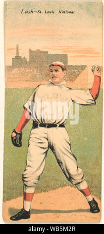 Ernest Lush/A. J. Hauser, les Cardinals de Saint-Louis, portrait carte de base-ball Abstract/medium : 1 : Impression de décharge avec les demi-tons, color Banque D'Images