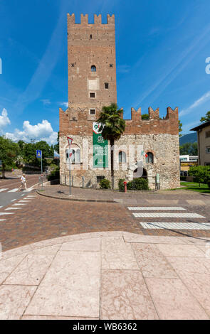 TRENTO, ITALIE - 19 juillet 2019 - Torre Vanga, siège de la Musée Historique National de l'Alpini Banque D'Images