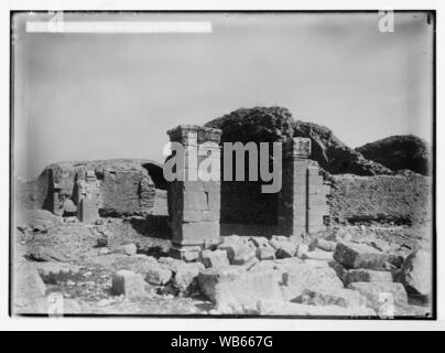 À l'Est de la Jordanie et la mer Morte. Détails de l'entrée de ruines de Mashita (c.-à-d., Mshatta) Banque D'Images