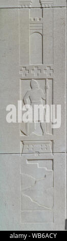 Vue extérieure. Détail. Bibliothèque du Congrès John Adams Building, Washington, D.C. Banque D'Images