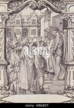 Ecce Homo, conception d'un vitrail par Hans Holbein le Jeune. Banque D'Images