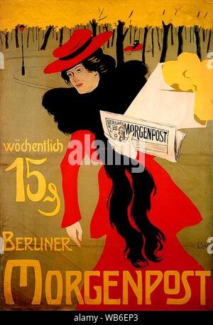 Berliner Morgenpost 1901 Edel. Banque D'Images