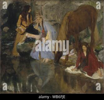 Edgar Degas - Portrait de Mlle Fiocre dans le ballet 'La Source' (Portrait de Mlle...E(ugénie) F(iocre)- à propos d... Banque D'Images