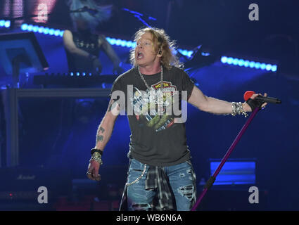 Rio de Janeiro, le 24 septembre 2017. Chanteur Axl Rose du groupe Guns N 'Roses, lors de son show à Rock in Rio 2017 dans la ville de Rio de Janeiro, Br Banque D'Images